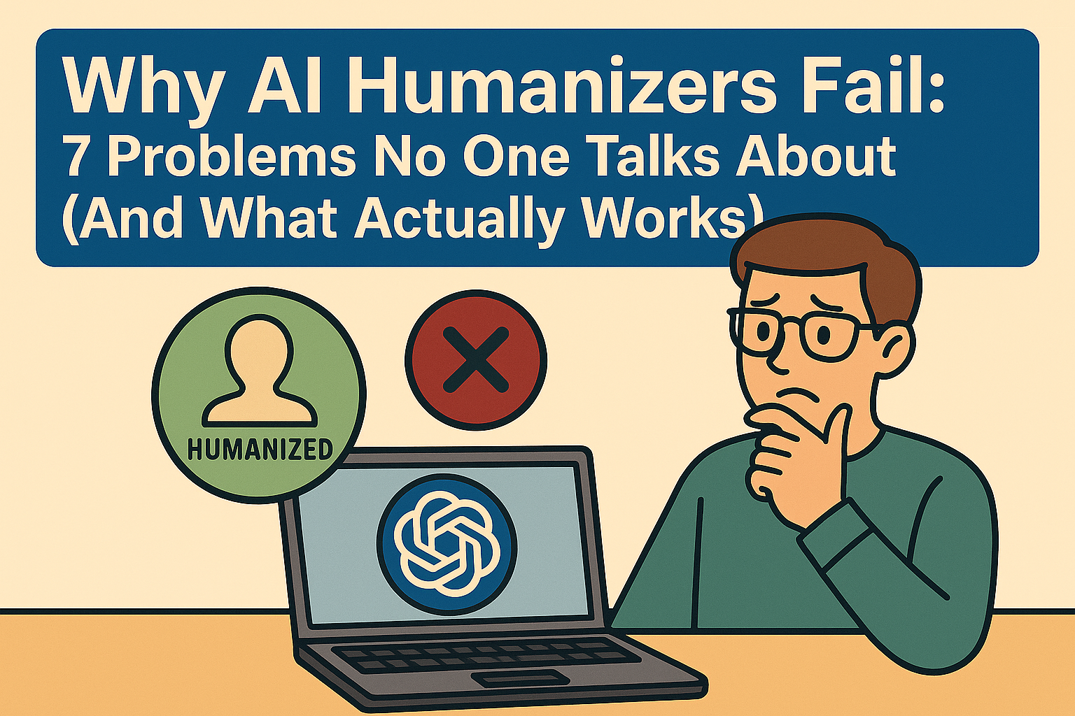 Why AI Humanizers Fail: 7 Problems No One Talks About (And What Actually Works)